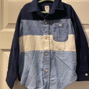 Gap NWT boys blue flannel- super soft